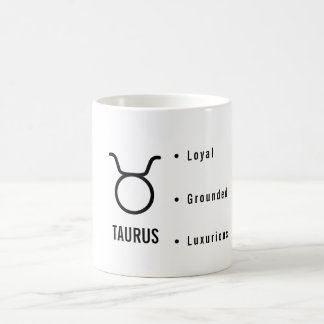 Caneca De Café Taurus Zodiac Traits Minimal Astrology