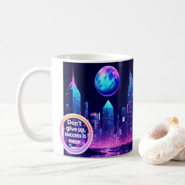 Caneca De Café Taza 2 future innovates (Com Donut)