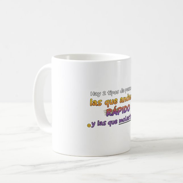 Caneca De Café Taza 2 tipos de personas (Frente Esquerda)