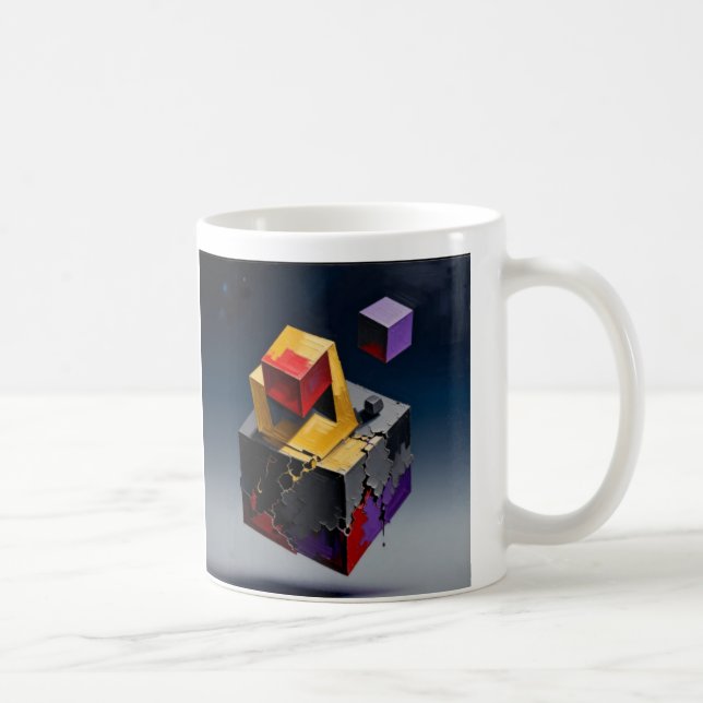 Caneca De Café Taza arte geometrico (Direita)