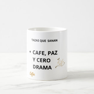 Caneca De Café Taza Café Paz y Cero Drama – Salud Mental