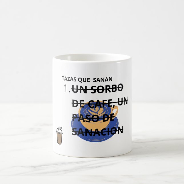 Caneca De Café Taza Café, Terapia – Un sorbo de café  (Centro)
