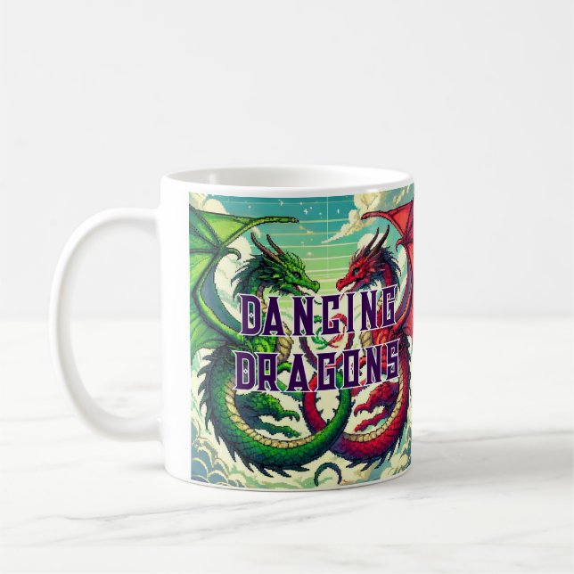 Caneca De Café Taza Coffe DANCING DRAZON (Esquerda)