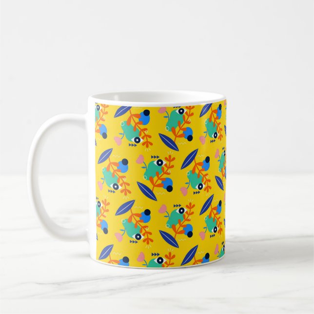 Caneca De Café Taza con estampado alegre (Esquerda)