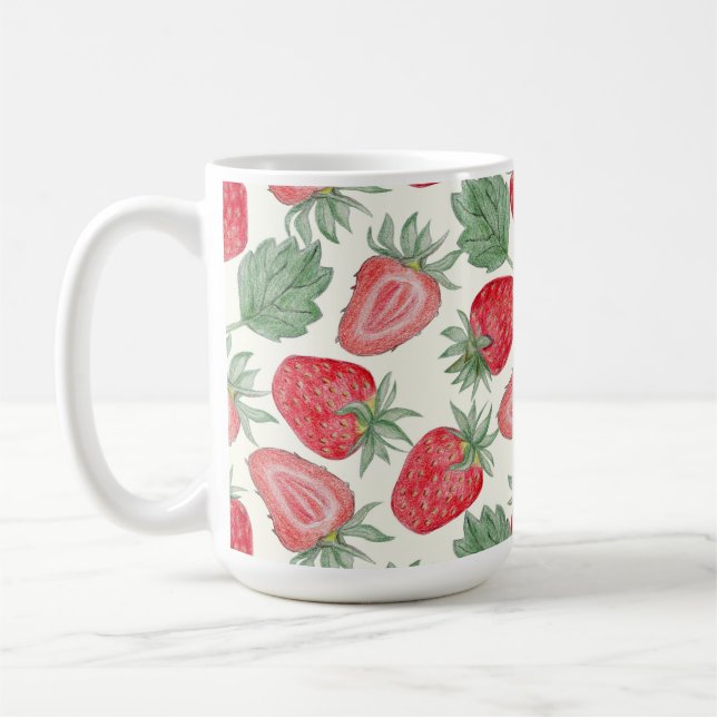 Caneca De Café Taza con fresas (Esquerda)