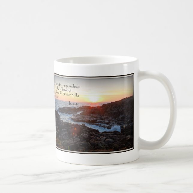 Caneca De Café Taza con versículo de la biblia (Direita)