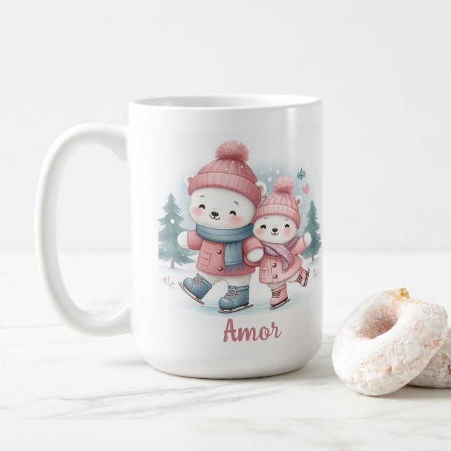 Caneca De Café Taza de Café Amor (Com Donut)