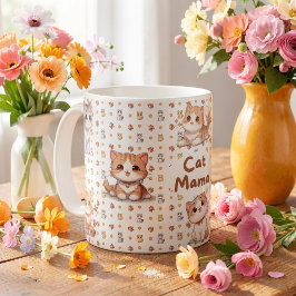 Caneca De Café Taza de café Cat Mama