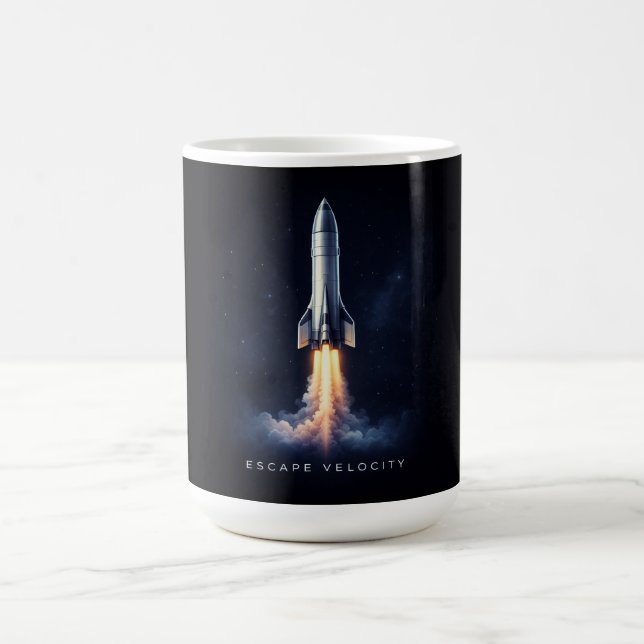 Caneca De Café Taza De Café Escape Velocity Rocket Mug (Centro)