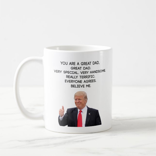 Caneca De Café Taza de café feliz del día de padres de Donald (Esquerda)