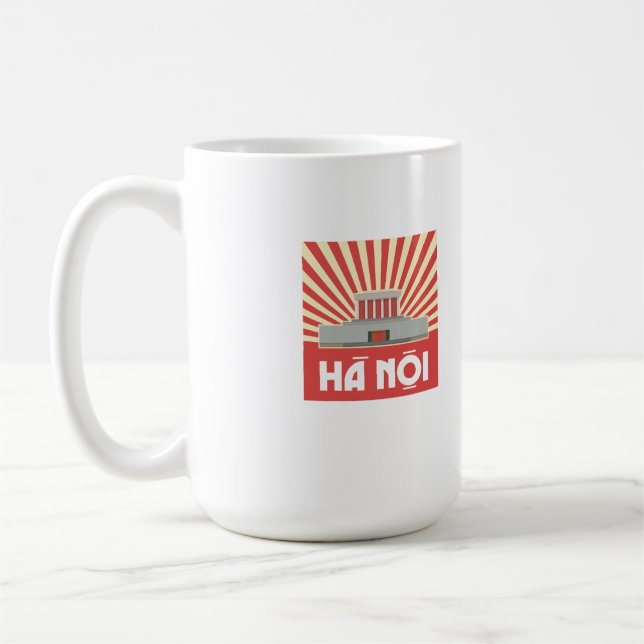 Caneca De Café Taza de Café Hanói Vietnam - Mausoleo de HoChiMinh (Esquerda)