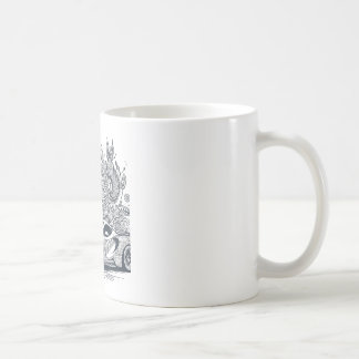 Caneca De Café Taza de Coche Deportivo con Mandalas