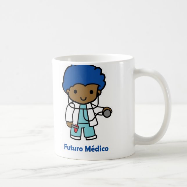 Caneca De Café Taza de futuro médico (Direita)
