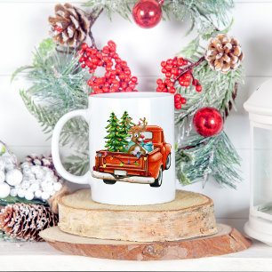 Caneca De Café Taza de navidad de reno de papais noeis