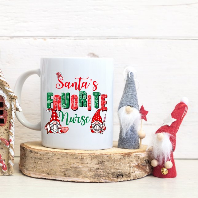 Caneca De Café Taza de navidad para enfermera  (Criador carregado)