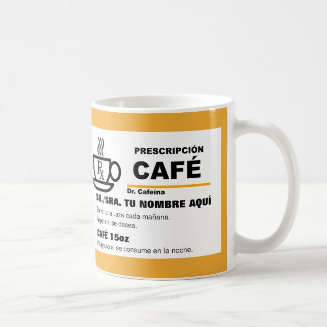 Caneca De Café Taza de Prescripción de Café (Direita)