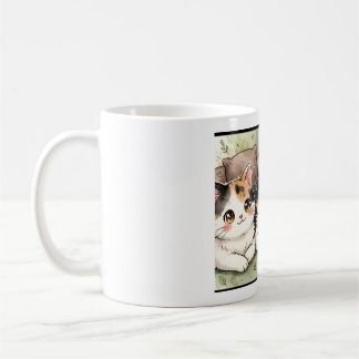 Caneca De Café Taza de tres Gatitos Kawaii Sentados