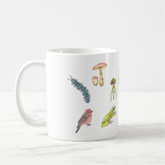 Caneca De Café Taza de Vida Silvestre en Acuarela