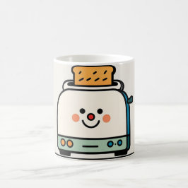Caneca De Café Taza Divertida de Tostadora Minimalista