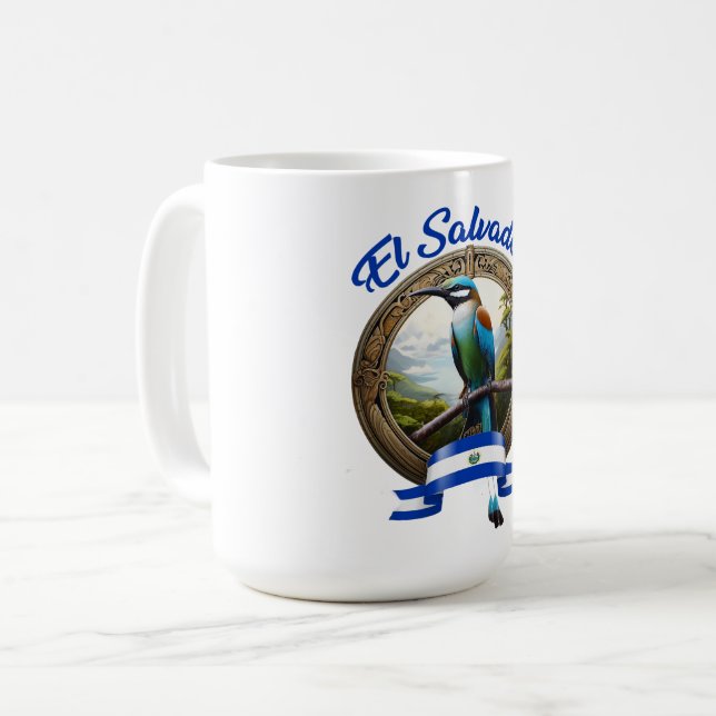 CANECA DE CAFÉ TAZA  ESCUDO TOROGOZ EL SALVADOR (Frente Esquerda)
