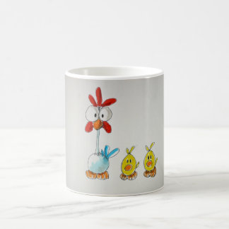 Caneca De Café Taza Gallina y Pollitos