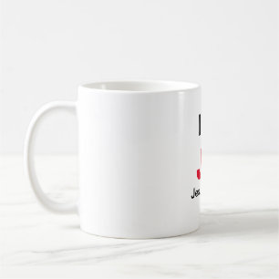Caneca De Café Taza I love Jesus Christ