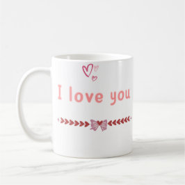 Caneca De Café Taza I Love You Colección Con Mucho Amor ❤️