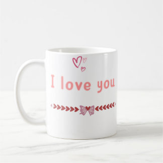 Caneca De Café Taza I Love You Colección Con Mucho Amor ❤️