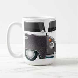 Caneca De Café Taza Kombi Gris Vintage – Estilo Retro Industrial