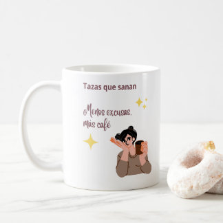 Caneca De Café Taza Menos excusas Mas café – Taza Motivación