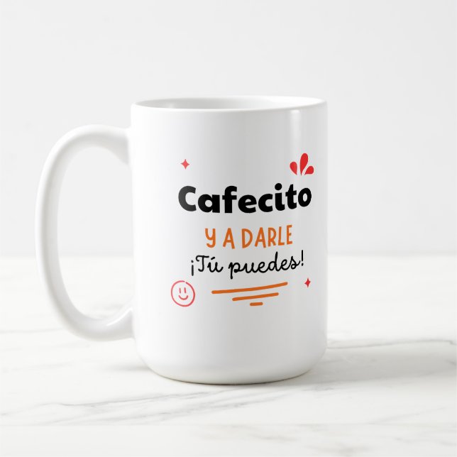 Caneca De Café Taza motivacional Cafecito y a darle | Mug (Esquerda)