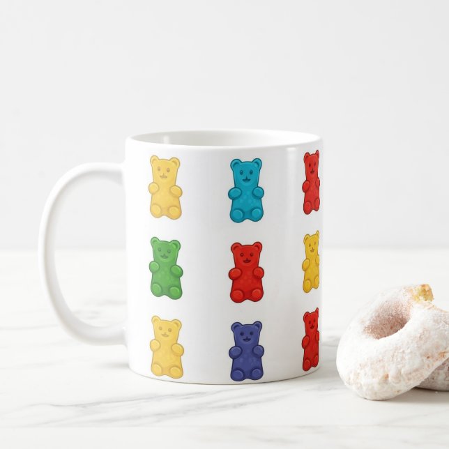 Caneca De Café Taza Ositos Gominola (Com Donut)