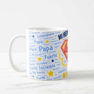 Caneca De Café Taza para Día del Padre - "Mi heroe"