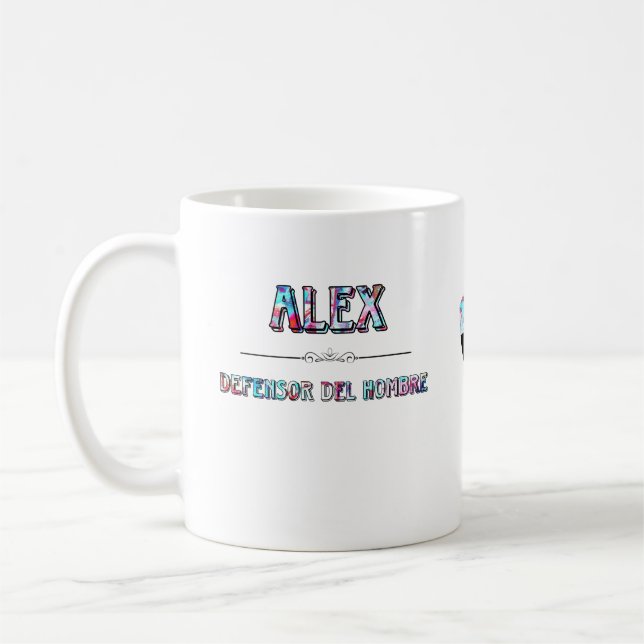 Caneca De Café Taza personalizada Alex y su significado (Esquerda)
