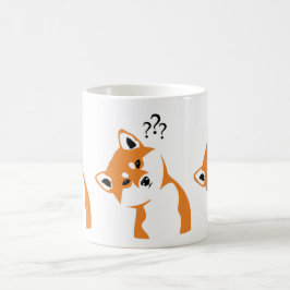 Caneca De Café Taza Shiba inu dudoso.