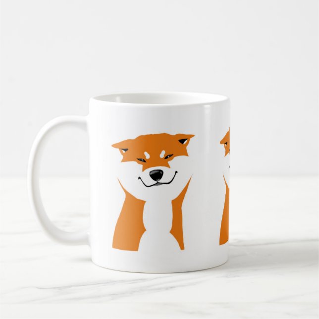 Caneca De Café Taza Shiba inu Saludo. (Esquerda)