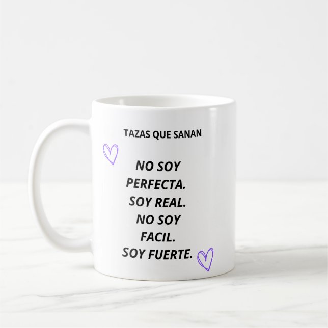 Caneca De Café Taza Soy Suficiente – Frase de Empoderamiento  (Esquerda)