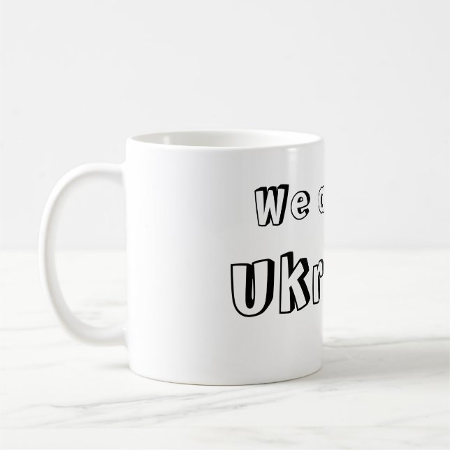 Caneca De Café Taza We are all Ukraine (Esquerda)