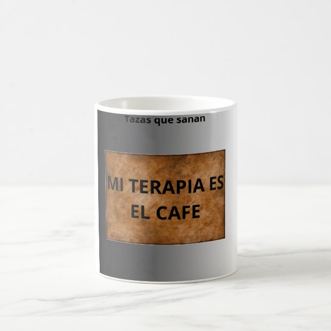 Caneca De Café Tazas que sanan – Mi terapia es el café-  (Centro)
