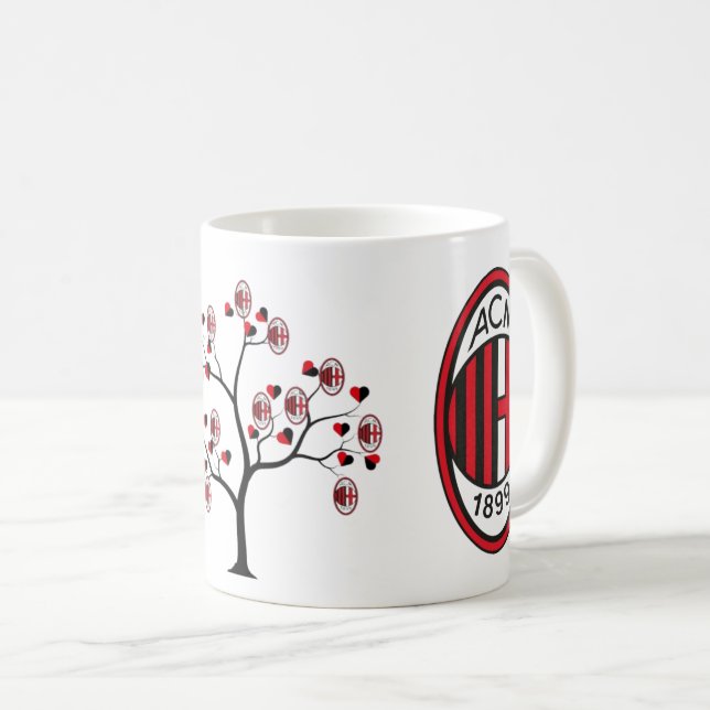 Caneca De Café Tazza Milan calcio (Frente Esquerda)