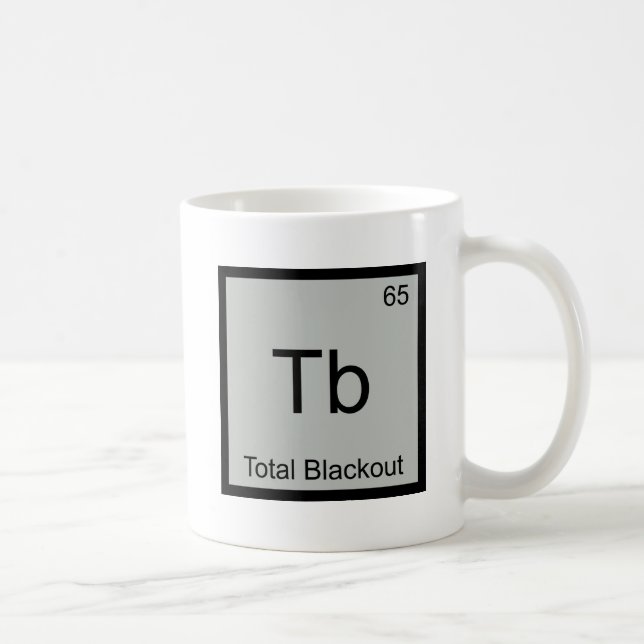 Caneca De Café Tb - Apagão Total Símbolo de Elemento Químico Engr (Direita)