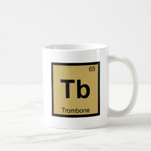 Caneca De Café Tb - Música de Trombone Tabela Periódica da Químic
