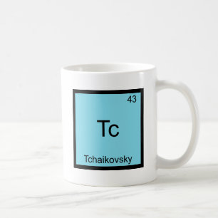 Caneca De Café Tc - Símbolo engraçado do elemento da química d