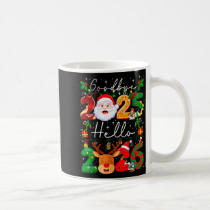 Caneca De Café Tchau 2025 Olá 2026 Feliz Ano Novo Chris