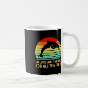 Caneca De Café Tchau E Obrigado Por Todos Os Peixes Vintage 