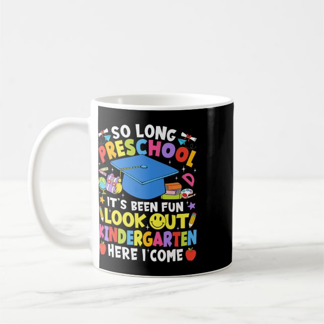 Caneca De Café Tchau Graduação Pré-Escolar Jardim de Infância Aqu (Esquerda)