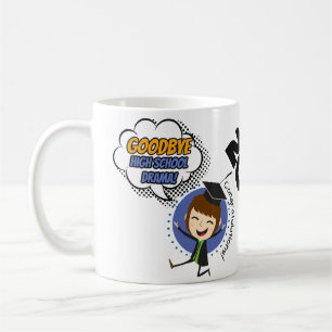 Caneca De Café Tchau Segundo grau Drama - Graduação Mug 2025