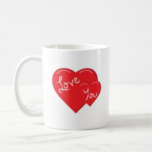 Caneca De Café Te amo, coração, Namorados Feliz