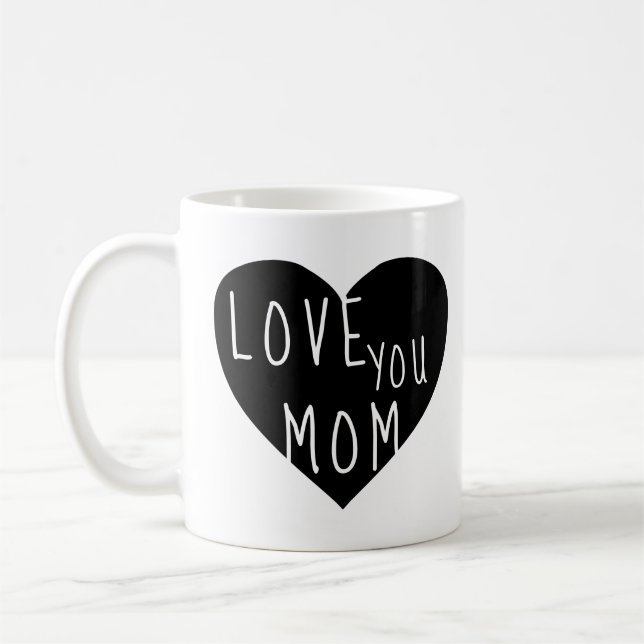 Caneca De Café Te Amo Mãe ⎥ Mug Personalizado (Esquerda)