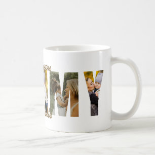 Caneca De Café Te Amo Mamãe Nome Personalizado / Presente com Fot